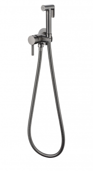 Фото Смеситель встраиваемый с гигиеническим душем Grocenberg GB001BG Графит