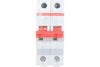 Фото Рубильник ABB SD202/63 рычаг красный