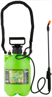 Купить Переносной помповый опрыскиватель (распылитель) Лазурит 5л
