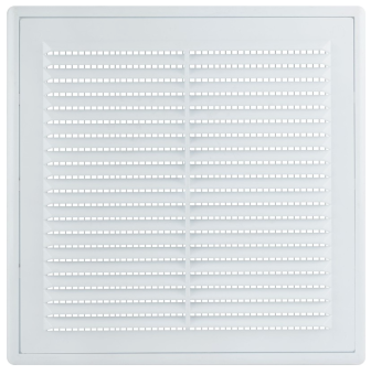 Фото Решетка вентиляционная пластиковая 190x190 мм, съемная, с сеткой