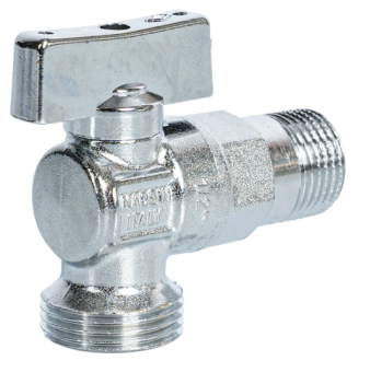 Купить Кран-мини угловой Bugatti 884 на 1/2х3/4 нар/нар рез.