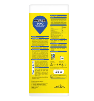 Купить Ровнитель (стяжка пола) первичный Weber.vetonit 6000 быстротвердеющий 25 кг