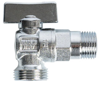 Фото Кран-мини угловой Bugatti 884 на 1/2х3/4 нар/нар рез.