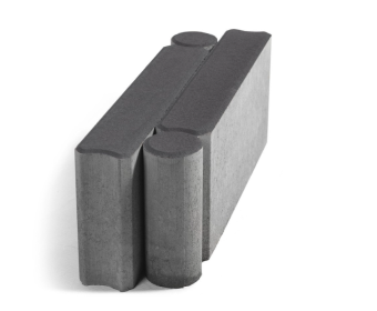 Фото Бордюр тротуарный шарнирный БРШ, серый Фото Бордюр тротуарный шарнирный БРШ, серый