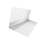 Угловой профиль ПВХ с сеткой малярной 10х10х2500мм Угловой профиль ПВХ с сеткой малярной 10х10х2500мм