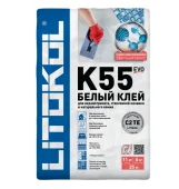 Клей плиточный Litokol K55 25кг - белый