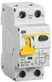 Автоматический выключатель дифференциального тока 10А IEK