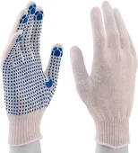 Рабочие перчатки трикотажные (х/б) без облива