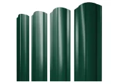Штакетник Круглый фигурный 0,45 PE-Double RAL 6005 зеленый мох