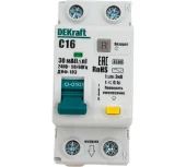 Автоматический выключатель дифференциального тока DEKraft 1Р+N 16А 30мА тип AC х-ка C ДИФ-103 4.5кА 