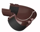 Угол желоба внешний регулируемый ТЕХНОНИКОЛЬ МВС 125/90, 100-165°, коричневый