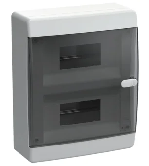 Фото Щит накладной UNION Compact ЩРН-П-18 (2х9)м прозрачная дверь IP41 IEK