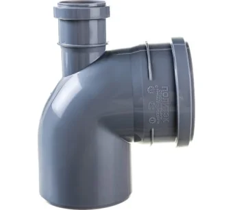 Фото Отвод ПОЛИТЭК на 110/90º с выходом 50 верхний