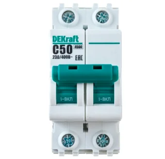 Фото Автоматический выключатель DEKraft ВА101-2P-063A-C