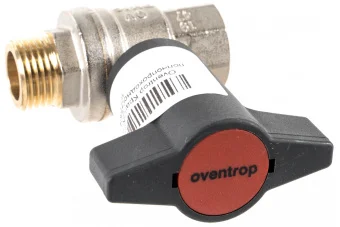 Фото Кран Oventrop 1/2" г.ш. с черной ручкой