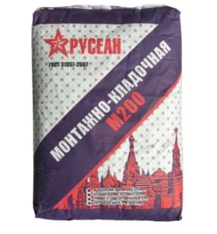 Фото Сухая смесь М-200 монтажно-кладочная, 40 кг