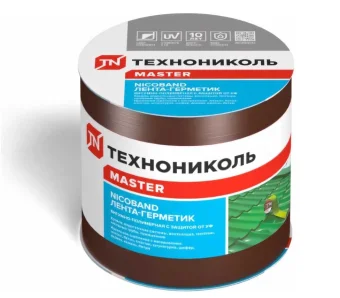 Фото Лента гидроизоляционная Nicoband ГП (3 м х 10 см; коричневый) Технониколь